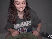 my virgin friend cums many times without a condom ♡ 3/16