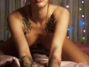 I'm wearing red lingerie and playing with my wet pink pussy at home 5/16