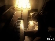 Gorgeous teen brunette plays her pussy like a piano keyboard 5/16