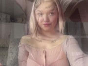 petite schoolgirl in stockings masturbates tight pussy 2/16