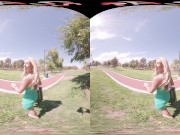 Blonde hottie Summer Vixen getting assfucked in many sex positions in this Virtual Reality experience 3/16
