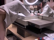 【NTR/イチャラブSEX】ホテル着いてすぐに洗面所でイかされて甘々セックス 人妻さん連続イキ　個人撮影 素人 寝取られ 乳首 女性向け 若妻 痴女 むっちり NTR おっぱい イク瞬間 パイパン H 13/16