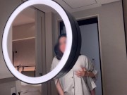 【NTR/イチャラブSEX】ホテル着いてすぐに洗面所でイかされて甘々セックス 人妻さん連続イキ　個人撮影 素人 寝取られ 乳首 女性向け 若妻 痴女 むっちり NTR おっぱい イク瞬間 パイパン H 3/16