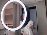 【NTR/イチャラブSEX】ホテル着いてすぐに洗面所でイかされて甘々セックス 人妻さん連続イキ　個人撮影 素人 寝取られ 乳首 女性向け 若妻 痴女 むっちり NTR おっぱい イク瞬間 パイパン H 4/16