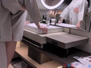 【NTR/イチャラブSEX】ホテル着いてすぐに洗面所でイかされて甘々セックス 人妻さん連続イキ　個人撮影 素人 寝取られ 乳首 女性向け 若妻 痴女 むっちり NTR おっぱい イク瞬間 パイパン H 8/16