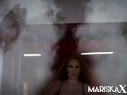 Four lucky men fuck these sexy ladies in each of their holes in an orgy 1/16