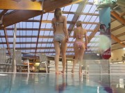 Hottest babes strip while swimming 2/16