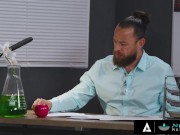 Hot Brunette Bangs Her Handsome Teacher 1/16