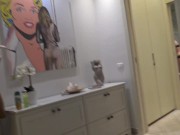 Hot Pussy Sexy Wife in Short Summer Dress is Bored at Home 2/16