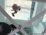 PrivateBlack- Horny Redheaded Nympho Lyen Parker Chugs And Rides Ebony Dick 2/16