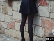 This daring beauty sneaks into a stranger's house to masturbate 1/16