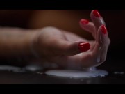 Hot brunette fucked and filled up with cum by monsters 15/16