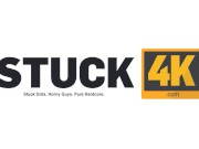 STUCK4K. Guests are about to come but man fucks girl's trimmed pussy 2/16