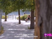 Big hot tits and big ass on the street 1/16