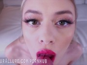 Gorgeous blonde plays with a hard cock 16/16