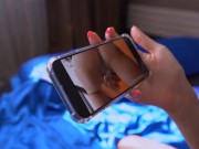 Jolie Butt _ Hottie gets fucked with a dildo for watching porn _ by SUCHIYBOSS 1/16