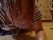 秘密のオナニ♡喉奥イラマチオ、生はめ精子大量放出（日本人素人） 12/16