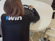 While She is Playing the 1win Game, I Win Her Juicy Pussy 15/16