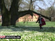 Outdoor sex in the park of the Russian Institute 1/16