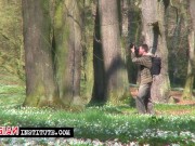 Outdoor sex in the park of the Russian Institute 2/16