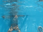 Swimming pool underwater naked babe Bonnie Dolce 8/16