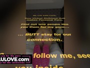 Babe sliding off jeans puts on pink boots and masturbates with matching pink vibrator to big edging orgasm - Lelu Love 1/16