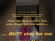 Babe sliding off jeans puts on pink boots and masturbates with matching pink vibrator to big edging orgasm - Lelu Love 15/16