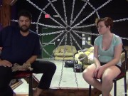 Amateur with big boobs is bound before having her pussy tormented with a toy 2/16