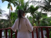 Horny stepsister sucks cock after bath and gets tit cumshot - AnGelya.G 3/16