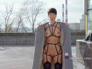 Straps. I have a sex after naked and naughty walk in public and more... 10/16