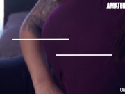 Tattooed Babe Heidi Van Horny Enjoys Close Up Action With Muscled Stud - AMATEUR EURO 1/16