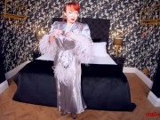 Busty redhead MILF finger fucks her tight pussy 1/16