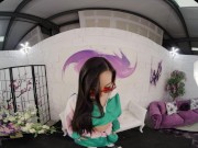 Tiny Asian spinner lets you creampie her pussy in VR 4/16