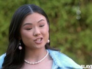 SLAYED Asian babe pleasures her partner 2/16