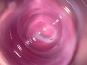 Camera deep inside Mia's teen creamy pussy 12/16