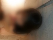 【個人撮影】壁際で立ちバックからのフェラ抜きで大量口内発射  日本人・素人・カップル・立ちバック・フェラ・駅弁・バイブ・オナニー 16/16