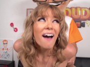 Outstanding blonde chick River Lynn loves riding PornDude’s cock until she gets filled 10/16