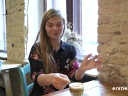 Ersties: Amateur Girl Masturbates With a Glass Toy 2/16