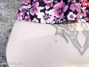 MyDirtyHobby - Hot Pink Hair Babe sexyrachel846 Comes Out Of The Car And Sucks Her BF's Dick 14/16