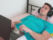 Fake Hostel - Super cute 18yr teens tight pussy is dripping with her horny honey juice and college roommate laps it up 1/16