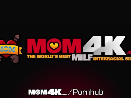 MOM4K Busty Mommy Loves fucking Huge Black Cocks