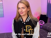 Stepbrother Fucked Me And Came In My Mouth because I am Slutty Girl - Kate Kravets 4K POV 3/16