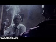 Anal sex with a gorgeous brunette in a limousine 2/16