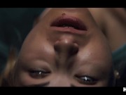 Tiny blonde explodes with cum after hardcore fuck