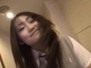 Japanese Gyaru Cosplaying As Student Meets an Old Man with a Camera for a Love Hotel Quickie 2/16