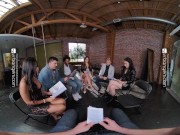 VR Bangers Naughty sex fantasy with horny asians in bathroom VRPorn 6/16