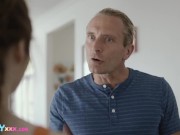 FamilyXXX - My Dick Is Too Big For Her Teen Pink Furry Pussy 3/16