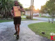 Trailer Violette Vixxen takes the day off to masturbate and decides to fuck the postal guys 5/16