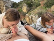 TWO GIRLS 18 Y.O love to take a DICK on vacation on the beach 💦 13/16