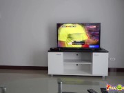 Cute Thai whore wont let me watch the game because she wants to fuck 1/16